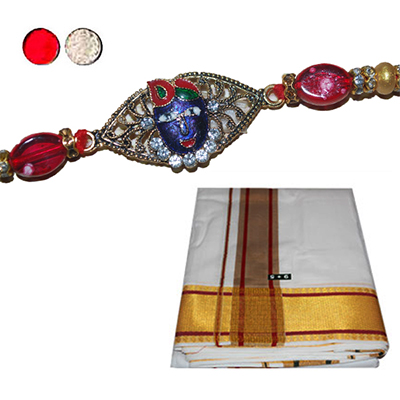 "Rakhi with Dhoti  - code S103 - Click here to View more details about this Product